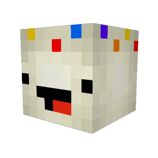 barbershops Minecraft avatar head, 3D render