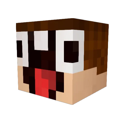 barbieboykobi Minecraft avatar head, 3D render