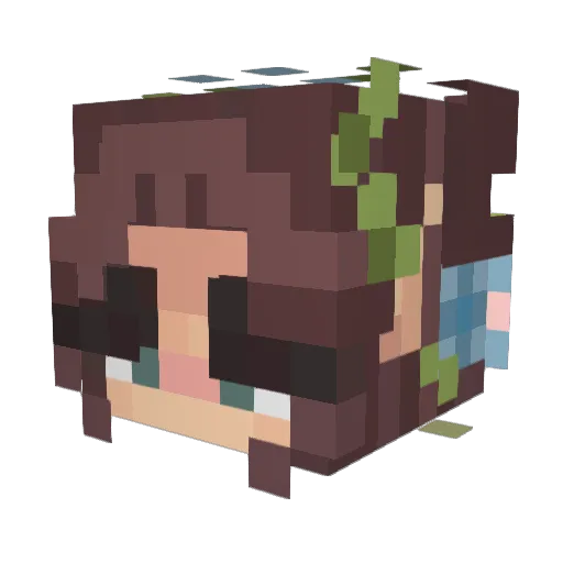 barbieqchips Minecraft avatar head, 3D render