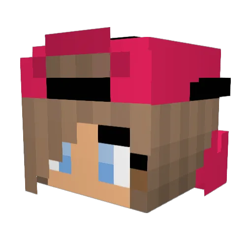 barborka11 Minecraft avatar head, 3D render