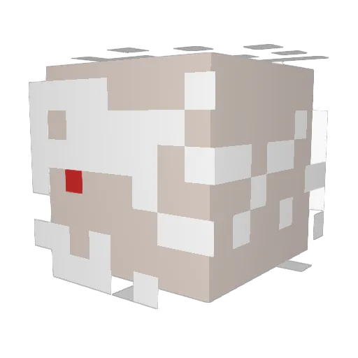 barbudo0 Minecraft avatar head, 3D render