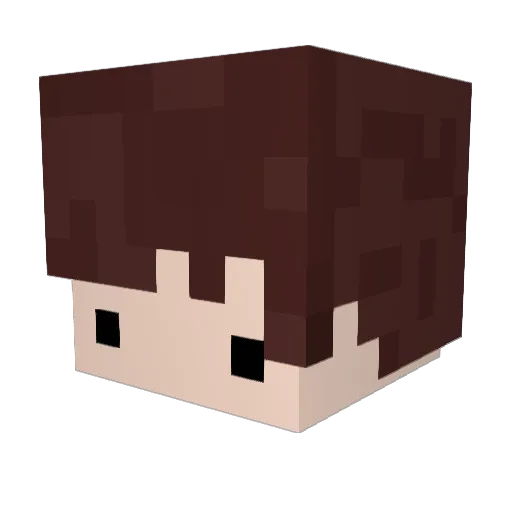 barc343 Minecraft avatar head, 3D render