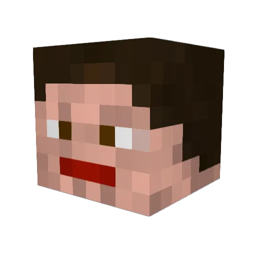 barca4life Minecraft avatar head, 3D render