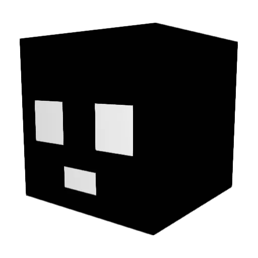 barcode111 Minecraft avatar head, 3D render