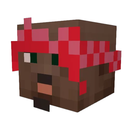 barcodeys Minecraft avatar head, 3D render