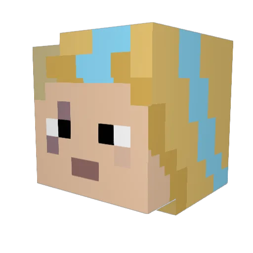 bardexx Minecraft avatar head, 3D render