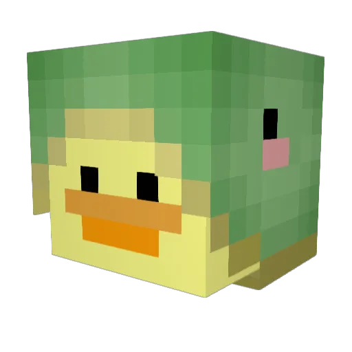 bardo19 Minecraft avatar head, 3D render