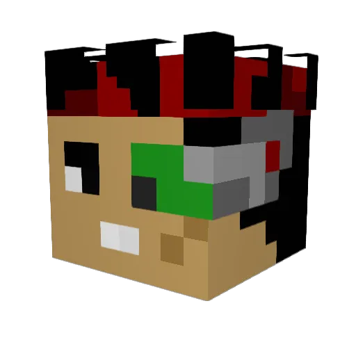 bardock7979 Minecraft avatar head, 3D render