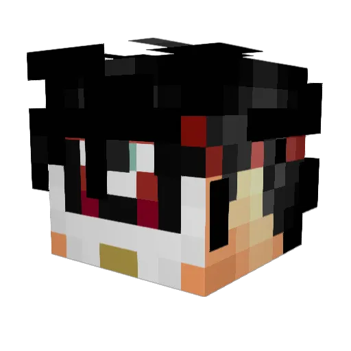 bardokYT Minecraft avatar head, 3D render