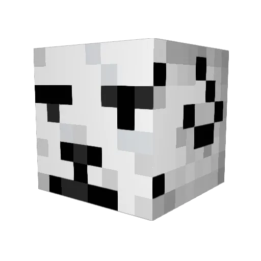 barfgarments Minecraft avatar head, 3D render