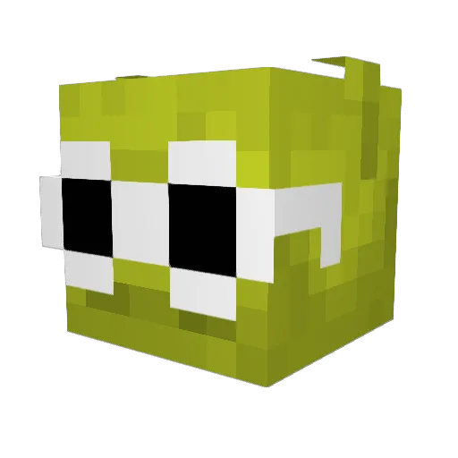 barfty Minecraft avatar head, 3D render