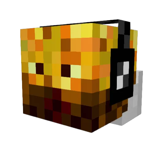 bargsley Minecraft avatar head, 3D render
