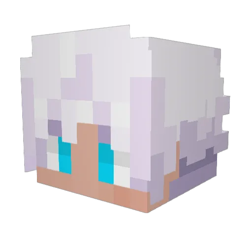 barinlyc Minecraft avatar head, 3D render