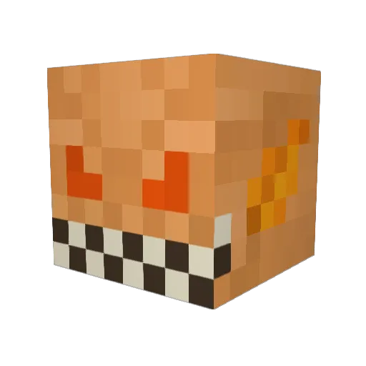 baris2002 Minecraft avatar head, 3D render