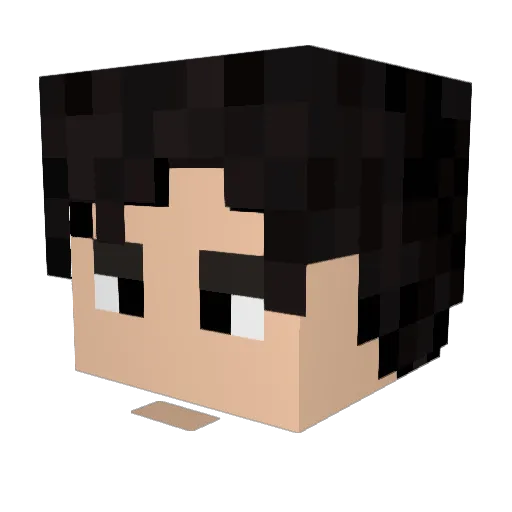 barissen Minecraft avatar head, 3D render