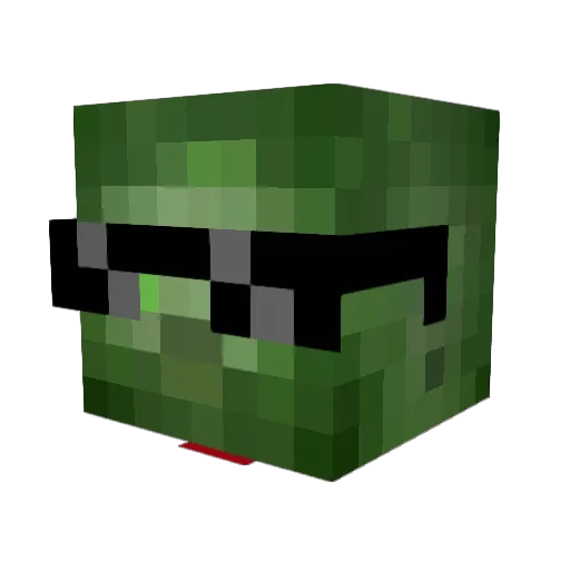 barkarolla Minecraft avatar head, 3D render