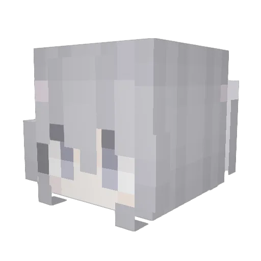 barkgrr Minecraft avatar head, 3D render