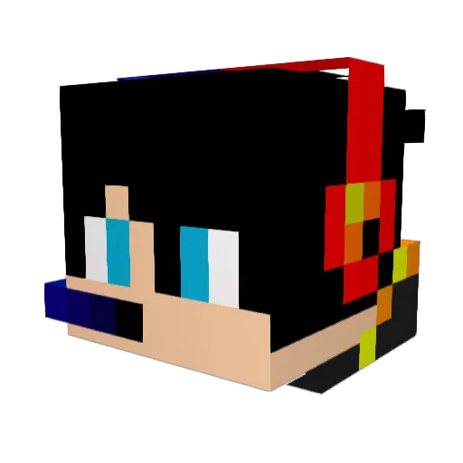barking123 Minecraft avatar head, 3D render