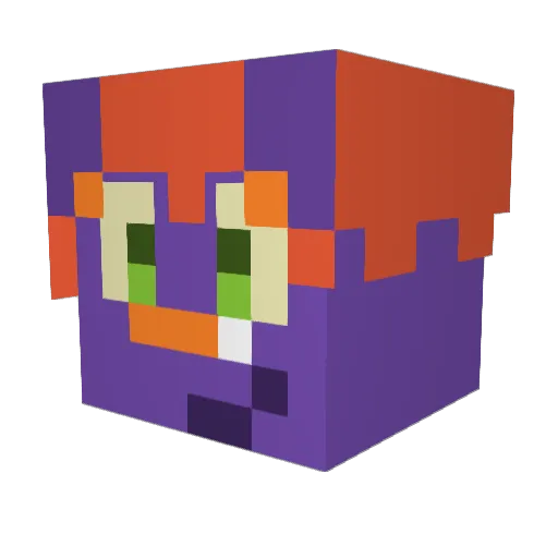 barkleyboingo Minecraft avatar head, 3D render