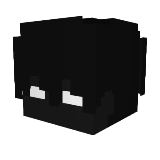 barkur Minecraft avatar head, 3D render