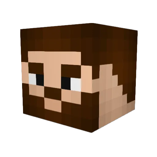 barnHunter Minecraft avatar head, 3D render