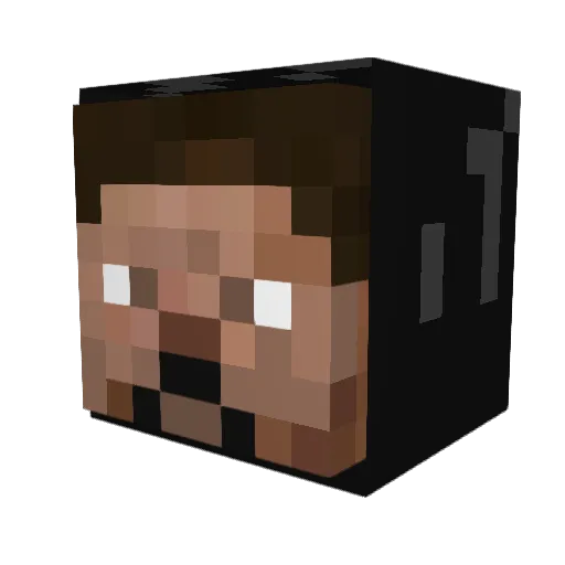 barnettnyjul Minecraft avatar head, 3D render