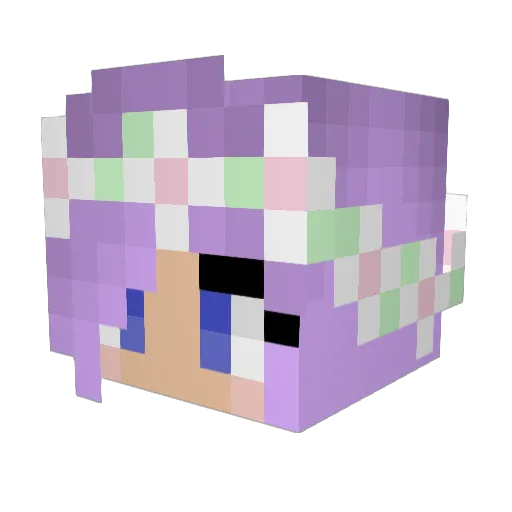 barneysdead Minecraft avatar head, 3D render