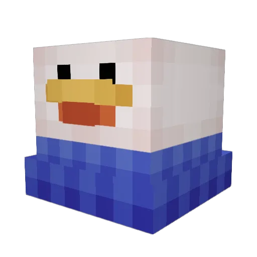 baroldo Minecraft avatar head, 3D render