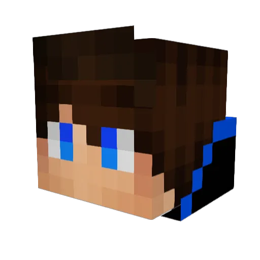 baron572 Minecraft avatar head, 3D render
