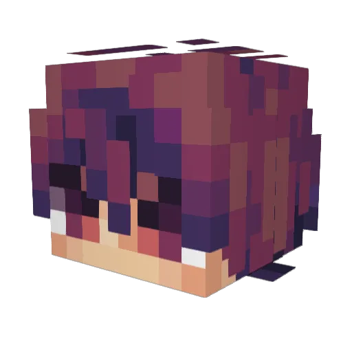 baron88 Minecraft avatar head, 3D render