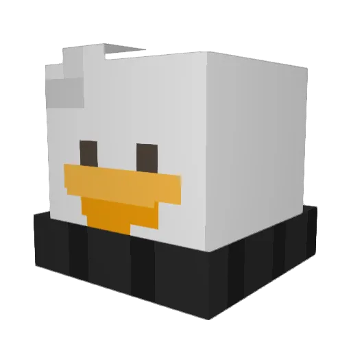 barondex Minecraft avatar head, 3D render