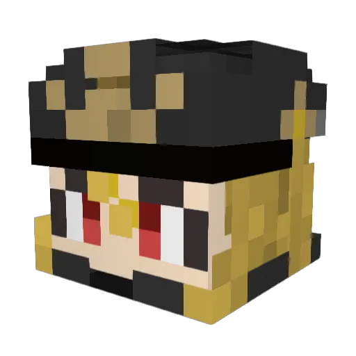 baronetess Minecraft avatar head, 3D render