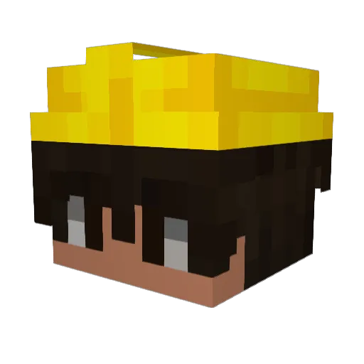 baronnoir2509 Minecraft avatar head, 3D render