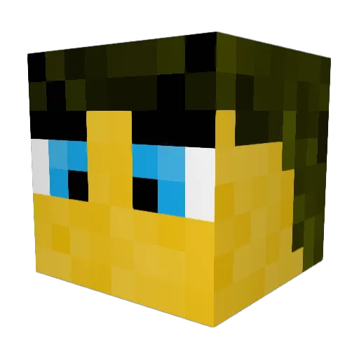 barry_b_benson_7 Minecraft avatar head, 3D render