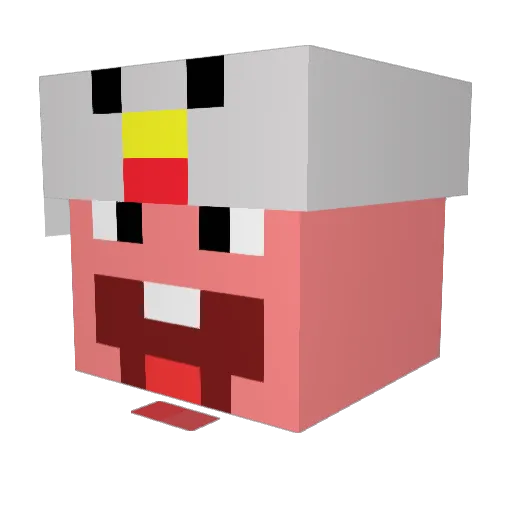 barry_smells Minecraft avatar head, 3D render