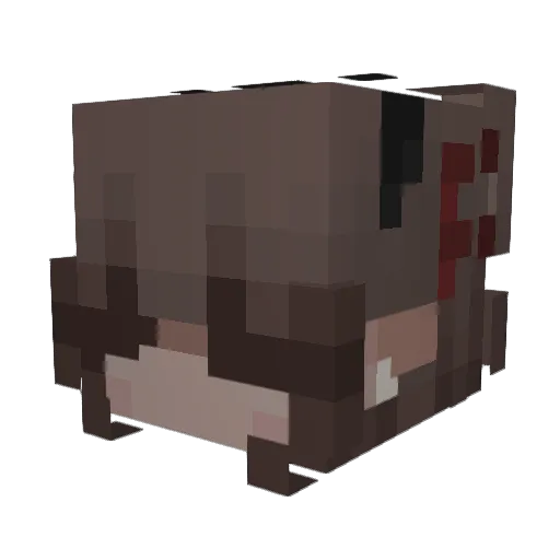 barrybuns1 Minecraft avatar head, 3D render