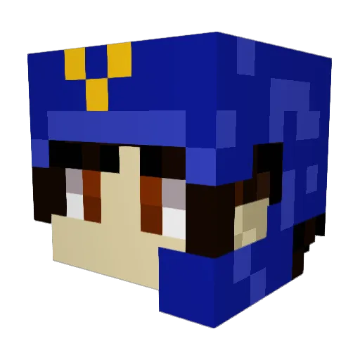 barrygons4S Minecraft avatar head, 3D render