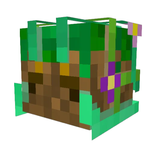 barrypatch Minecraft avatar head, 3D render