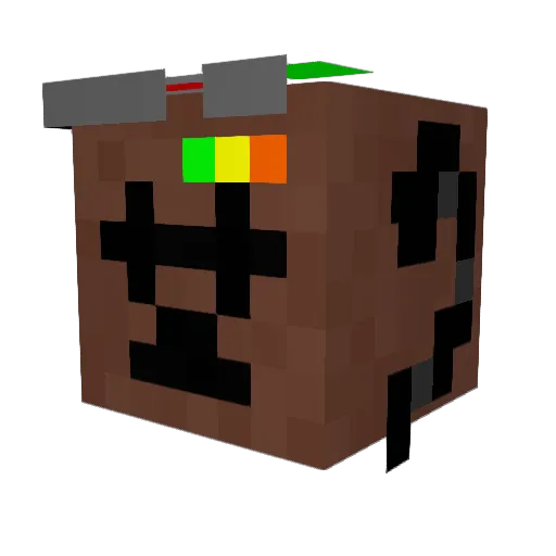 barrytheferret Minecraft avatar head, 3D render