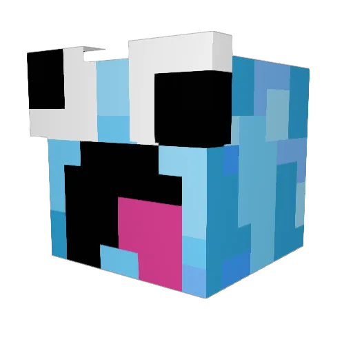 bart3nder Minecraft avatar head, 3D render