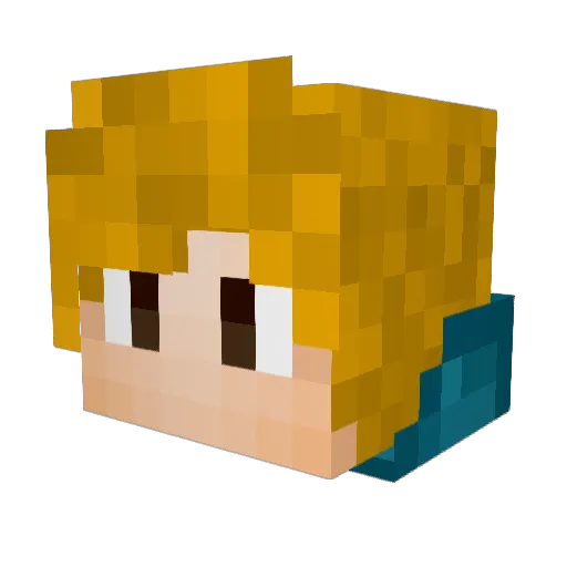 bartek568 Minecraft avatar head, 3D render