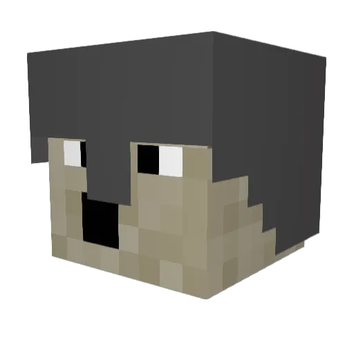 barthmaul17 Minecraft avatar head, 3D render