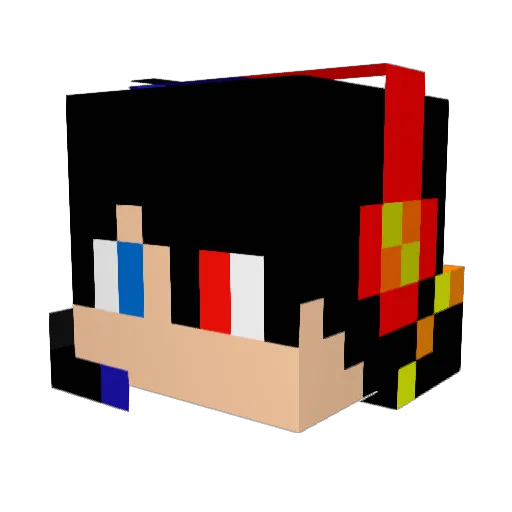 bartiz100 Minecraft avatar head, 3D render