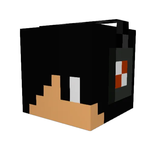 bartolini2000 Minecraft avatar head, 3D render