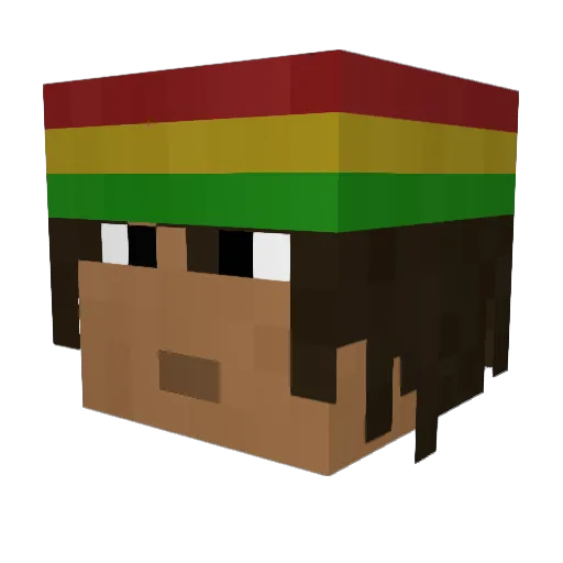 bartpiment Minecraft avatar head, 3D render