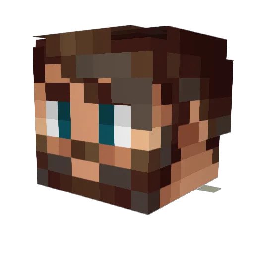 bartsudo Minecraft avatar head, 3D render