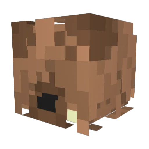 bartuik Minecraft avatar head, 3D render