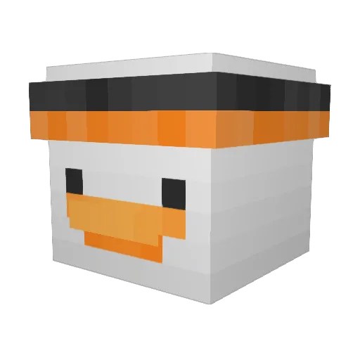 bartushhka Minecraft avatar head, 3D render