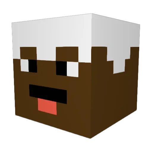 barunespinka Minecraft avatar head, 3D render