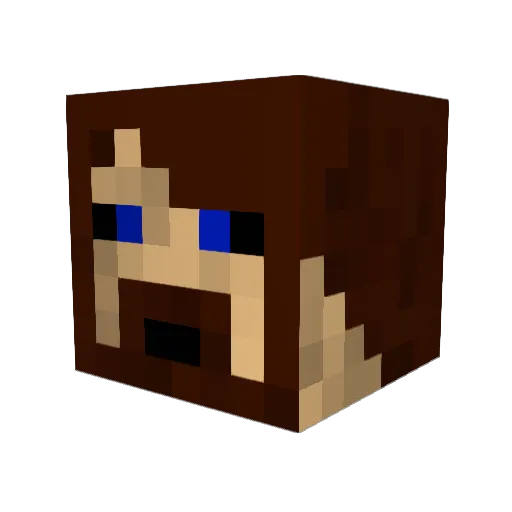 barzoul Minecraft avatar head, 3D render